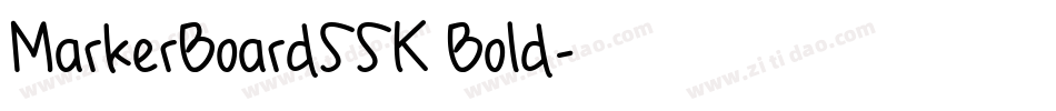 MarkerBoardSSK Bold字体转换